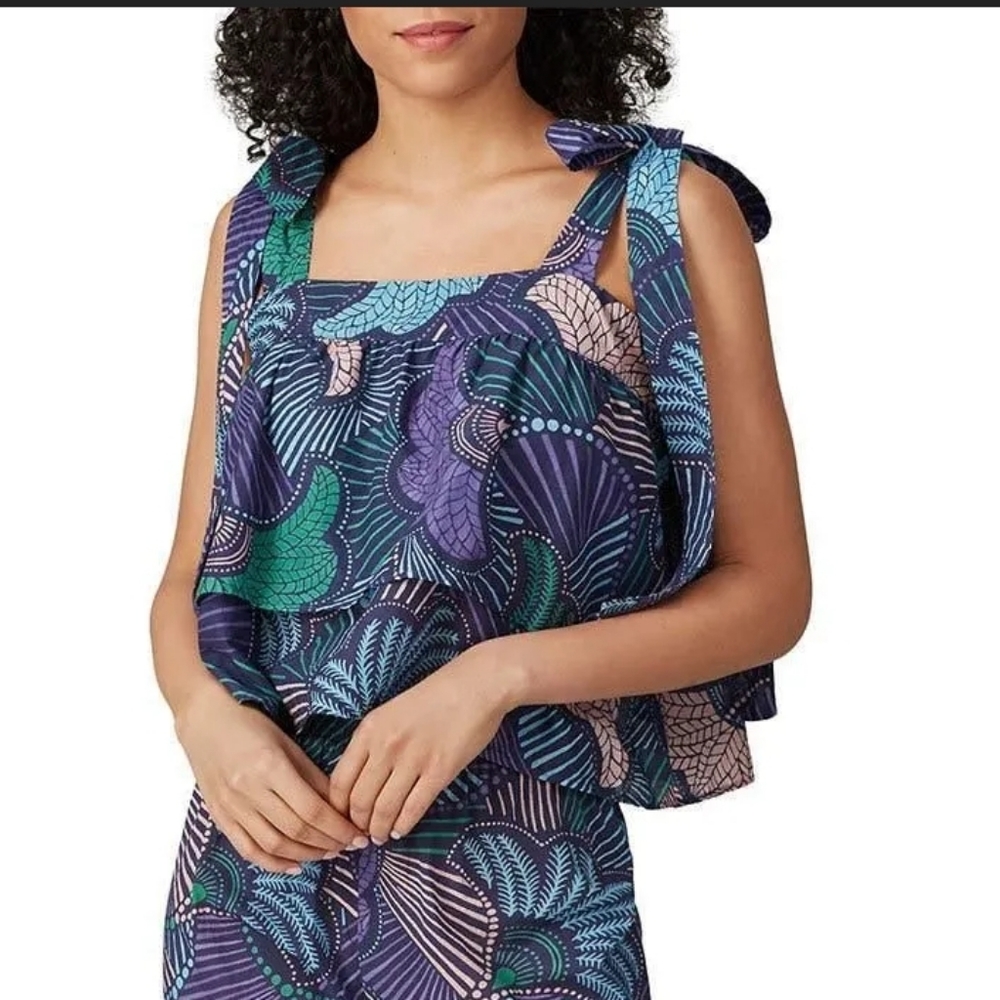 Warm Woodstock Floral‎ Tank Size XS